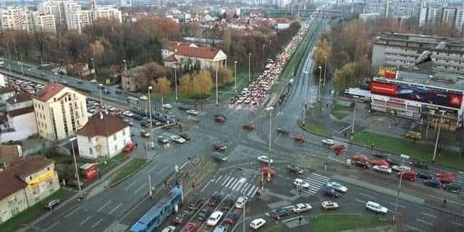 Raskrižje Držićeve i Vukovarske 2010. godine